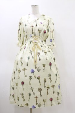 画像1: MILK / プリンセスKeyドレス  アイボリー H-26-04-05-070-ML-OP-KB-ZH