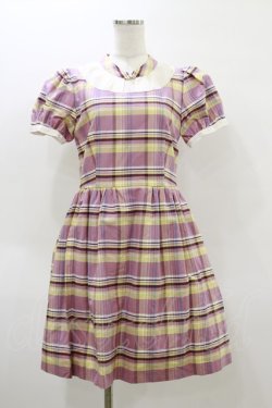 画像1: MILK / M cafeワンピース  ローズチェック H-26-04-05-071-ML-OP-KB-ZH