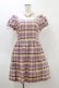 画像1: MILK / M cafeワンピース  ローズチェック H-26-04-05-071-ML-OP-KB-ZH (1)