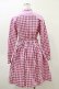 画像2: MILK / ギンガムロングワンピース  ピンク H-26-04-05-072-ML-OP-KB-ZH (2)