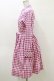画像3: MILK / ギンガムロングワンピース  ピンク H-26-04-05-072-ML-OP-KB-ZH (3)