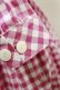画像4: MILK / ギンガムロングワンピース  ピンク H-26-04-05-072-ML-OP-KB-ZH (4)