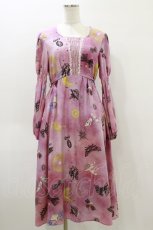 画像1: MILK / ジュリエットdress  プラムピンク H-26-04-05-073-ML-OP-KB-ZH (1)