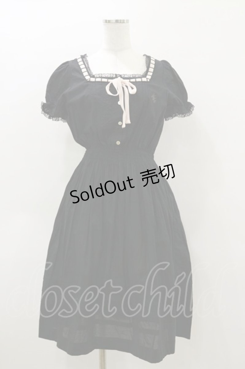 画像1: Katie / NO COUNTRY puff dress  ブラック H-26-04-05-077-LO-OP-KB-ZH (1)