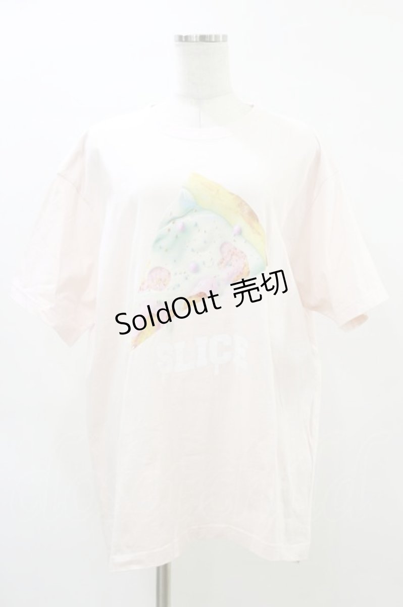 画像1: MILKBOY / PIZZA SLICE TEE XL ベビーピンク H-26-04-05-013-MB-TO-KB-ZH (1)