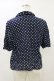 画像2: Jane Marple Dans Le Salon / Polka dotsリボンシャツ  ネイビー H-26-04-05-017-JM-BL-KB-ZH (2)