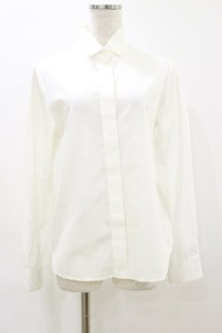 画像1: Moi-meme-Moitie / タイ付シャツ 9 白 H-26-04-05-019-MO-BL-KB-ZH