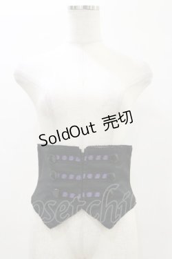 画像1: BPN / ナポレオンコルセット M 黒×紫 H-26-04-05-003-GO-ZA-AK-ZH