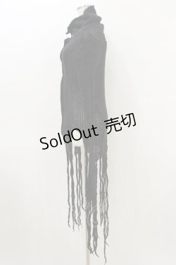 画像3: STIGMATA / ダメージニットボタンカーデ  黒 H-26-04-05-021-GO-TO-AK-ZH