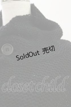 画像4: STIGMATA / ダメージニットボタンカーデ  黒 H-26-04-05-021-GO-TO-AK-ZH