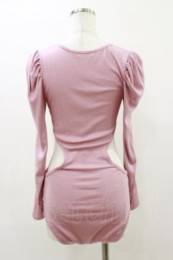 画像2: lilLilly / レオタードリブトップス  ピンク H-26-04-05-022-LO-TO-KB-ZH