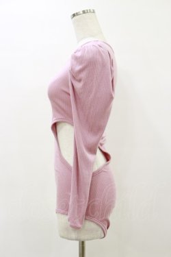 画像3: lilLilly / レオタードリブトップス  ピンク H-26-04-05-022-LO-TO-KB-ZH