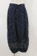 画像1: Jane Marple Dans Le Salon / Polka dotsフラッフィーパンツ  ネイビー H-26-04-05-023-JM-PA-KB-ZH (1)