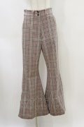 MILK / Autumnフレアパンツ  レッドナッツカラーチェック H-26-04-05-026-ML-PA-KB-ZH