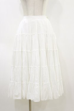 画像1: alice auaa / ティアードスカート 3(約9号) 白 H-26-04-05-032-AA-SK-KB-ZH