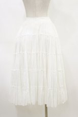 画像2: alice auaa / ティアードスカート 3(約9号) 白 H-26-04-05-032-AA-SK-KB-ZH (2)