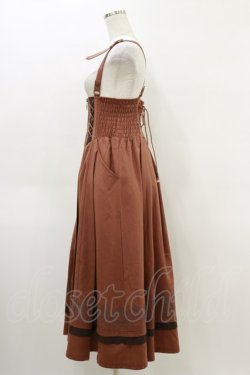 画像3: Rozen Kavalier / サス付プリントロングスカート  茶 H-26-04-05-033-OO-SK-KB-ZH