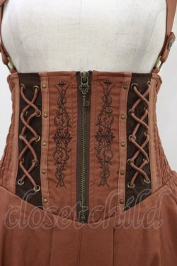 画像4: Rozen Kavalier / サス付プリントロングスカート  茶 H-26-04-05-033-OO-SK-KB-ZH