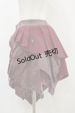 画像3: Ozz Croce / アシメラップスカート  ワイン H-26-04-05-034-OO-SK-AK-ZH