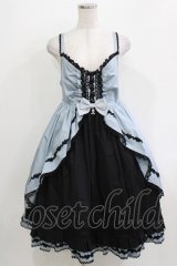 ALICE and the PIRATES / タックフリルベビードールジャンパースカートII Free ブルーグレー/黒 H-26-04-06-001-PA-OP-NS-ZH