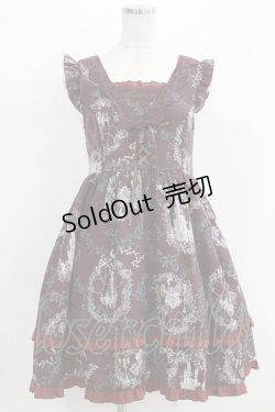 画像1: axes femme / サークルメルヘン柄チュニ M ボルドー H-26-04-06-024-AX-OP-NS-ZH