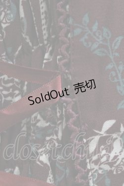 画像6: axes femme / サークルメルヘン柄チュニ M ボルドー H-26-04-06-024-AX-OP-NS-ZH