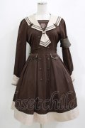 Amavel / Antique Emblemワンピース Free ブラウン H-26-04-06-004-CA-OP-NS-ZH