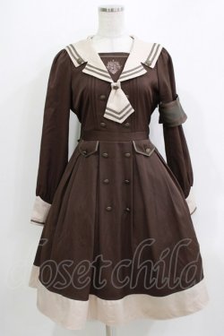 画像1: Amavel / Antique Emblemワンピース Free ブラウン H-26-04-06-004-CA-OP-NS-ZH