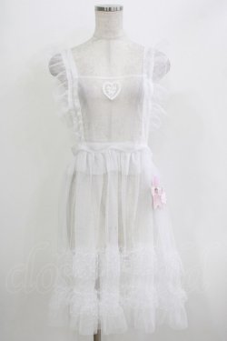 画像1: virally / 星名桜子/HSN*ドットフリルエプロン M オフ H-26-04-06-033-PU-OP-NS-ZH