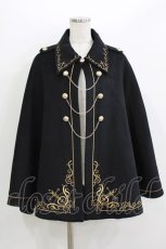 画像1: To Alice / 魔法学園マントコート M ブラック H-26-04-06-035-LO-CO-NS-ZT0408H (1)