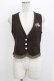画像1: axes femme POETIQUE / 懐中時計刺繍ベスト M ブラウン H-26-04-06-036-AX-TO-NS-ZH (1)
