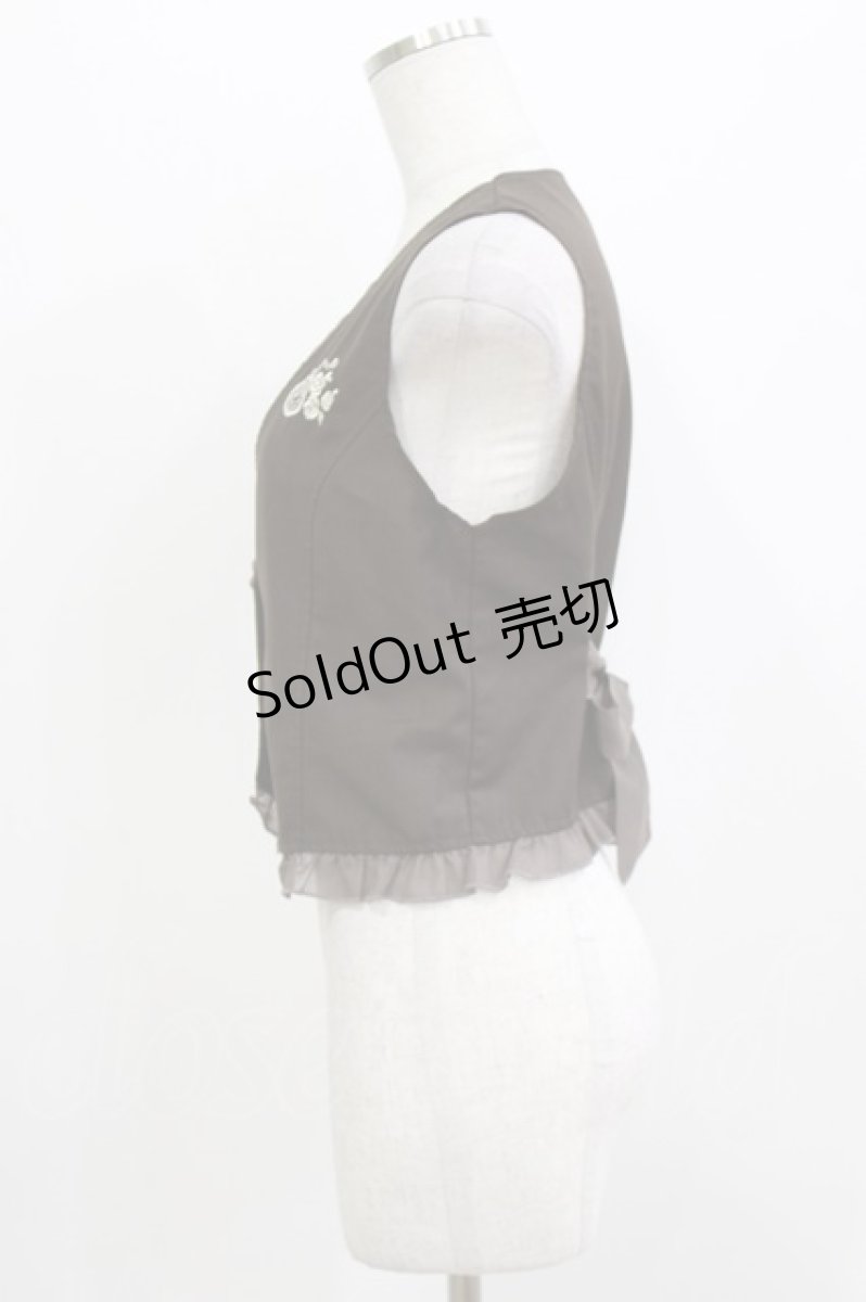 画像2: axes femme POETIQUE / 懐中時計刺繍ベスト M ブラウン H-26-04-06-036-AX-TO-NS-ZH (2)