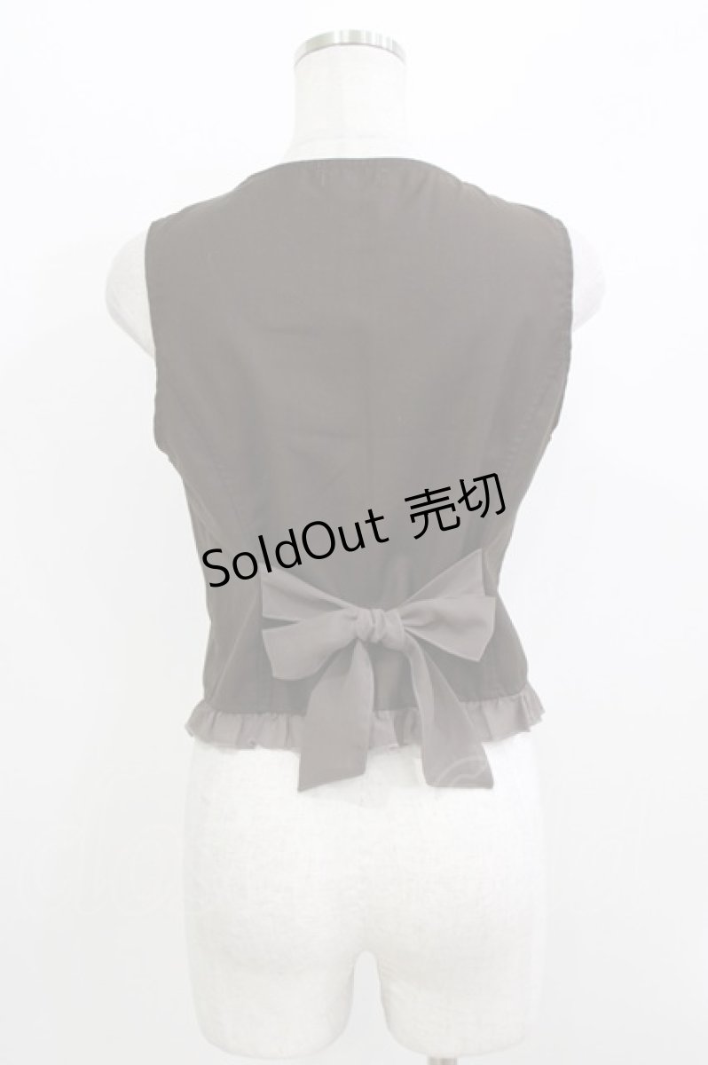画像3: axes femme POETIQUE / 懐中時計刺繍ベスト M ブラウン H-26-04-06-036-AX-TO-NS-ZH (3)