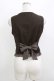 画像3: axes femme POETIQUE / 懐中時計刺繍ベスト M ブラウン H-26-04-06-036-AX-TO-NS-ZH (3)