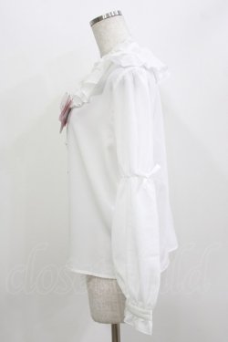 画像2: virally / 星名桜子/HSN*フリルブラウス M オフ H-26-04-06-037-PU-BL-NS-ZH