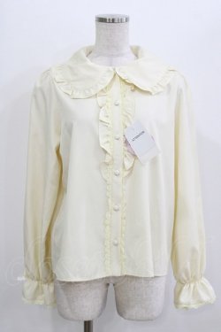 画像1: m petit by misako / AM マルエリフリルブラウス M アイボリー H-26-04-06-040-LO-BL-NS-ZH