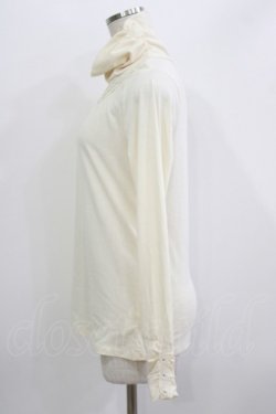 画像2: axes femme / ブレード配色ハイネックカットソー M 生成り H-26-04-06-044-AX-TO-NS-ZH