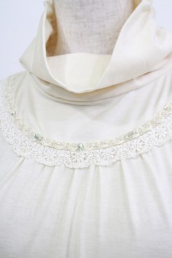 画像4: axes femme / ブレード配色ハイネックカットソー M 生成り H-26-04-06-044-AX-TO-NS-ZH