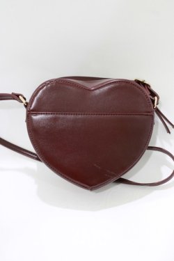 画像2: axes femme POETIQUE / ハートポシェット  ワイン H-26-04-06-048-AX-BG-NS-ZH
