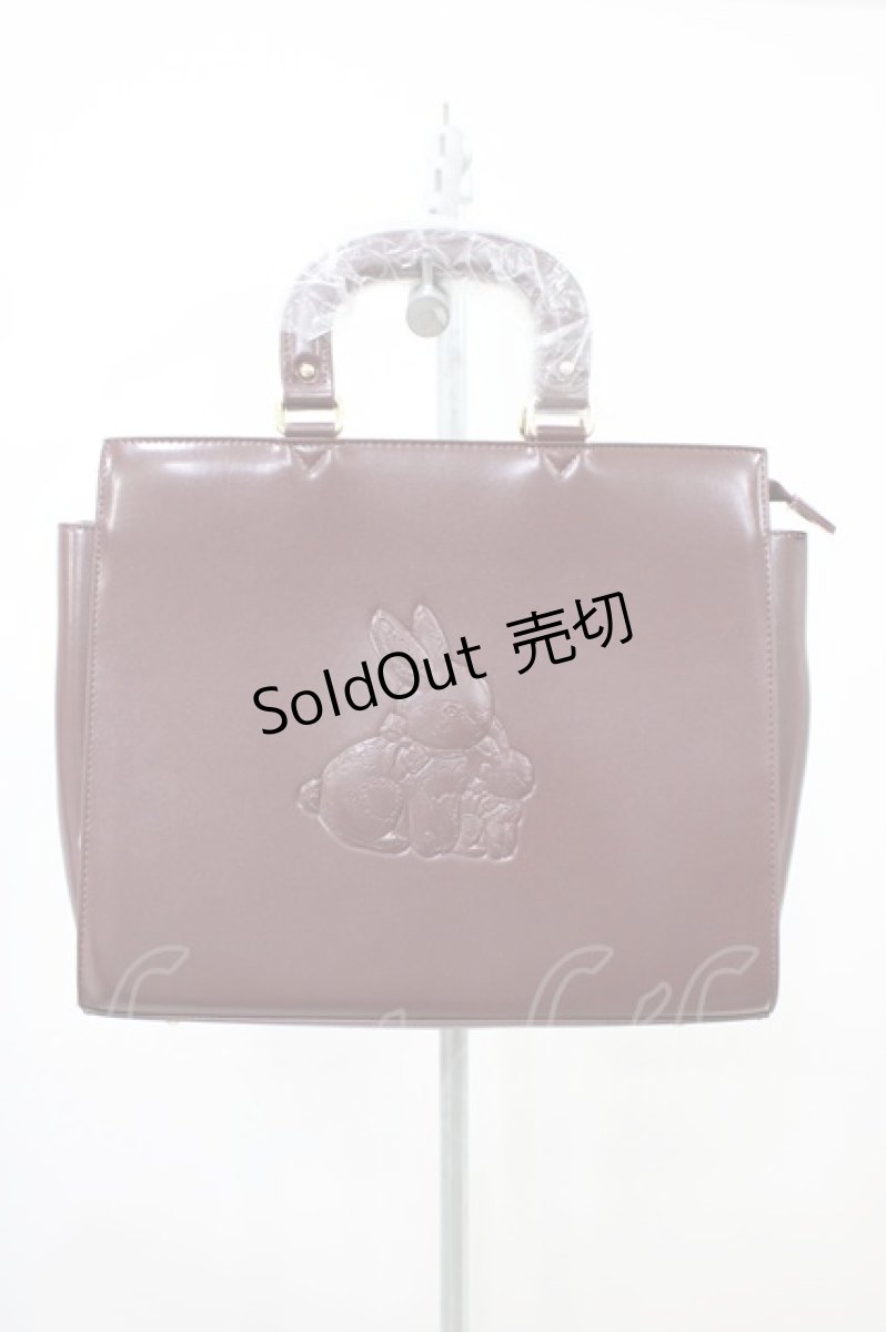 画像1: Franche Lippee / おやこうさぎかちっとBAG  ブラウン H-26-04-06-1001-LO-BG-NS-ZH (1)