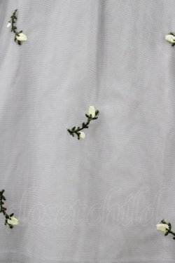 画像3: F i.n.t / ローズ総刺繍チュールワンピース Free SAX H-26-04-06-1032-0-OP-NS-ZH