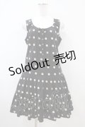 Franche Lippee / ドットワンピース M ブラック H-26-04-06-1033-LO-OP-NS-ZH