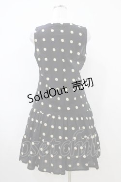 画像2: Franche Lippee / ドットワンピース M ブラック H-26-04-06-1033-LO-OP-NS-ZH