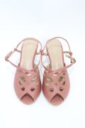 an another angelus / レースカットワークサンダル L/24.5cm~25cm PINK H-26-04-06-1004-CA-SH-NS-ZH