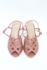 画像1: an another angelus / レースカットワークサンダル L/24.5cm~25cm PINK H-26-04-06-1004-CA-SH-NS-ZH (1)