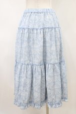 画像2: m petit by misako / NINA'S RVパニエスカート LL サックス/アイボリー リバーシブル H-26-04-06-1036-LO-SK-NS-ZH (2)