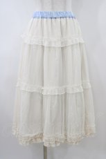 画像3: m petit by misako / NINA'S RVパニエスカート LL サックス/アイボリー リバーシブル H-26-04-06-1036-LO-SK-NS-ZH (3)
