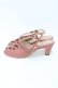 画像2: an another angelus / レースカットワークサンダル L/24.5cm~25cm PINK H-26-04-06-1004-CA-SH-NS-ZH (2)