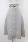 an another angelus / ベルト付きペプラムフレアースカート Free CHARCOAL H-26-04-06-1037-CA-SK-NS-ZH
