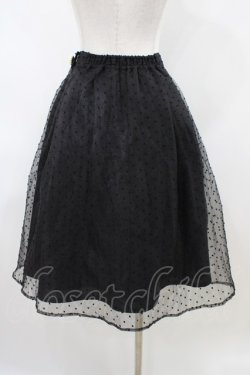 画像2: an another angelus / ドットオーガンジータックスカート Free BLACK H-26-04-06-1040-CA-SK-NS-ZH